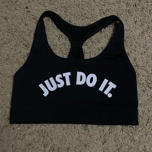 Nike “Just Do It” Black Sports Bra